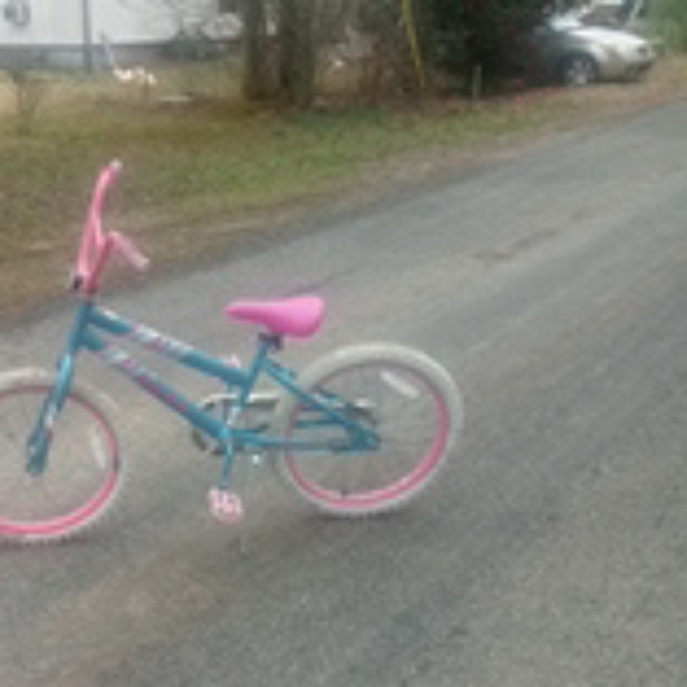 Pink girl bike